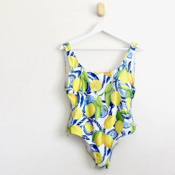 NEW! Kenny Flowers Watercolors The Positano Gold Rings Swimsuit SZ M, L - Picture 4 of 11